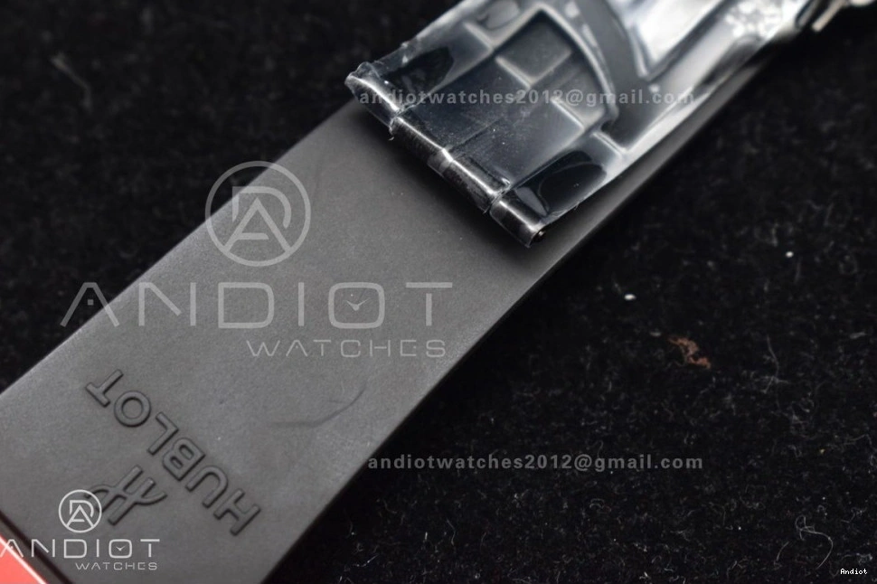 Rubber 1:1 Red Big A1280 Skeleton on Strap Unico Dial Best Edition Magic BBF Ceramic Bang Red 1207